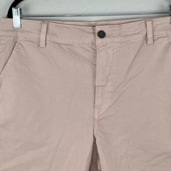 Hudson Light Coral Pink Twill Slim Straight Chino Shorts Size 42 NWT MSRP $135 - Picture 4 of 15